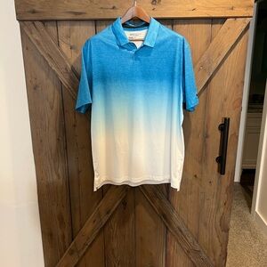 Nike Golf Polo Shirt Mens Large Ocean Blue Tour Performance Short Sleeve XL
